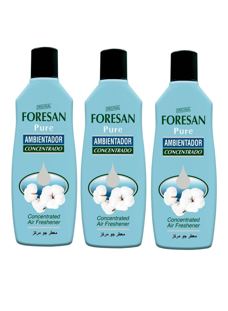فورزان 3 عبوات معطر جو  بيور مركز برائحة النقاء 125 مل للحمامات وجميع أنحاء المنزل - Image 1