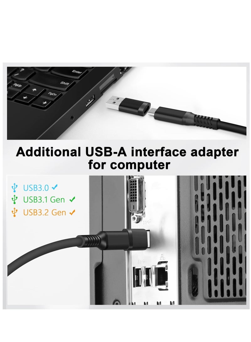 Zikra Compatible for Oculus Quest 2 Link Cable 16FT, VR Headset Cable for Oculus Quest 2 / Quest 1, USB 3.2 Type C to C High Speed Data Transfer Charging Cord for Gaming PC & USB C Chargers - Image 4