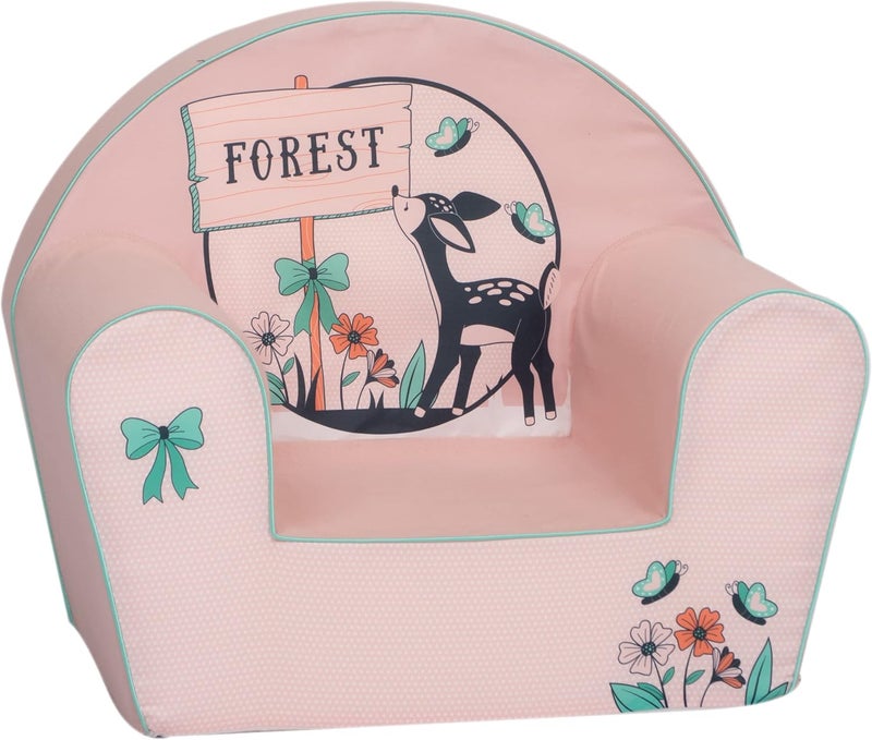 Delsit DT8-23001 Children's Chair with Foam Filling - Removable Cover for Kids - Image 1