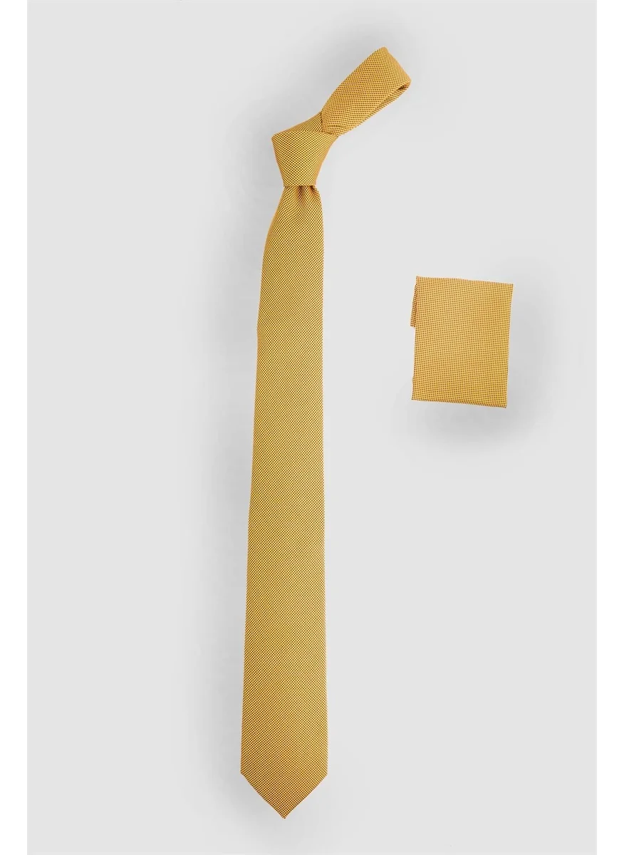 تودورس Plain Men's Tie with Pocket Handkerchief