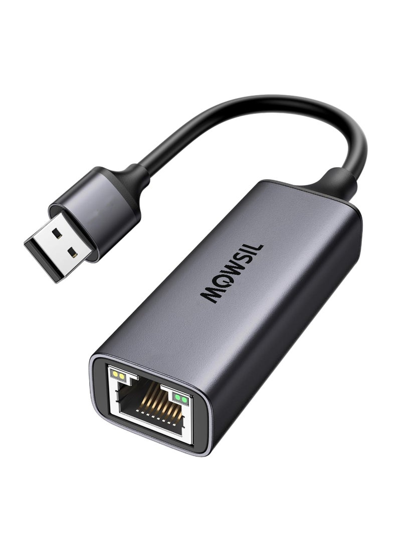 MOWSIL USB 3.0 Ethernet Adapter Aluminum USB to Network 1000Mbps Gigabit RJ45 LAN Internet Adapter Converter Compatible with MacBook iMac PC Switch Surface Pro Windows Mac OS/IOS Linux,  - Image 1