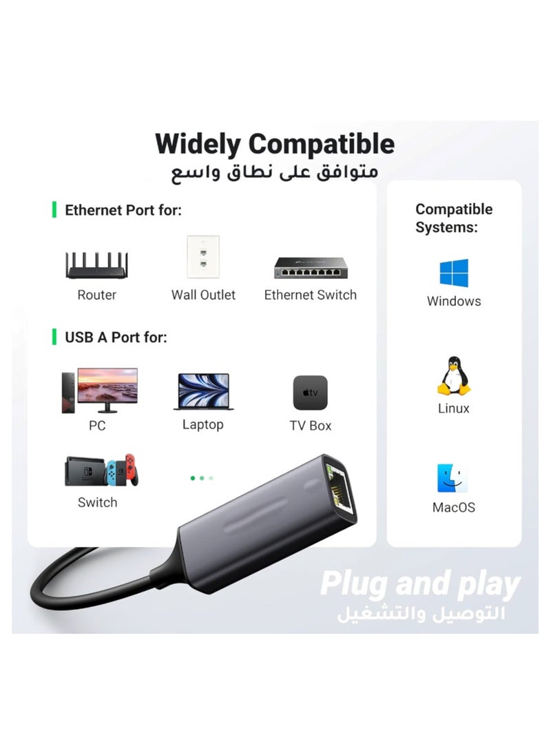 MOWSIL USB 3.0 Ethernet Adapter Aluminum USB to Network 1000Mbps Gigabit RJ45 LAN Internet Adapter Converter Compatible with MacBook iMac PC Switch Surface Pro Windows Mac OS/IOS Linux,  - Image 4
