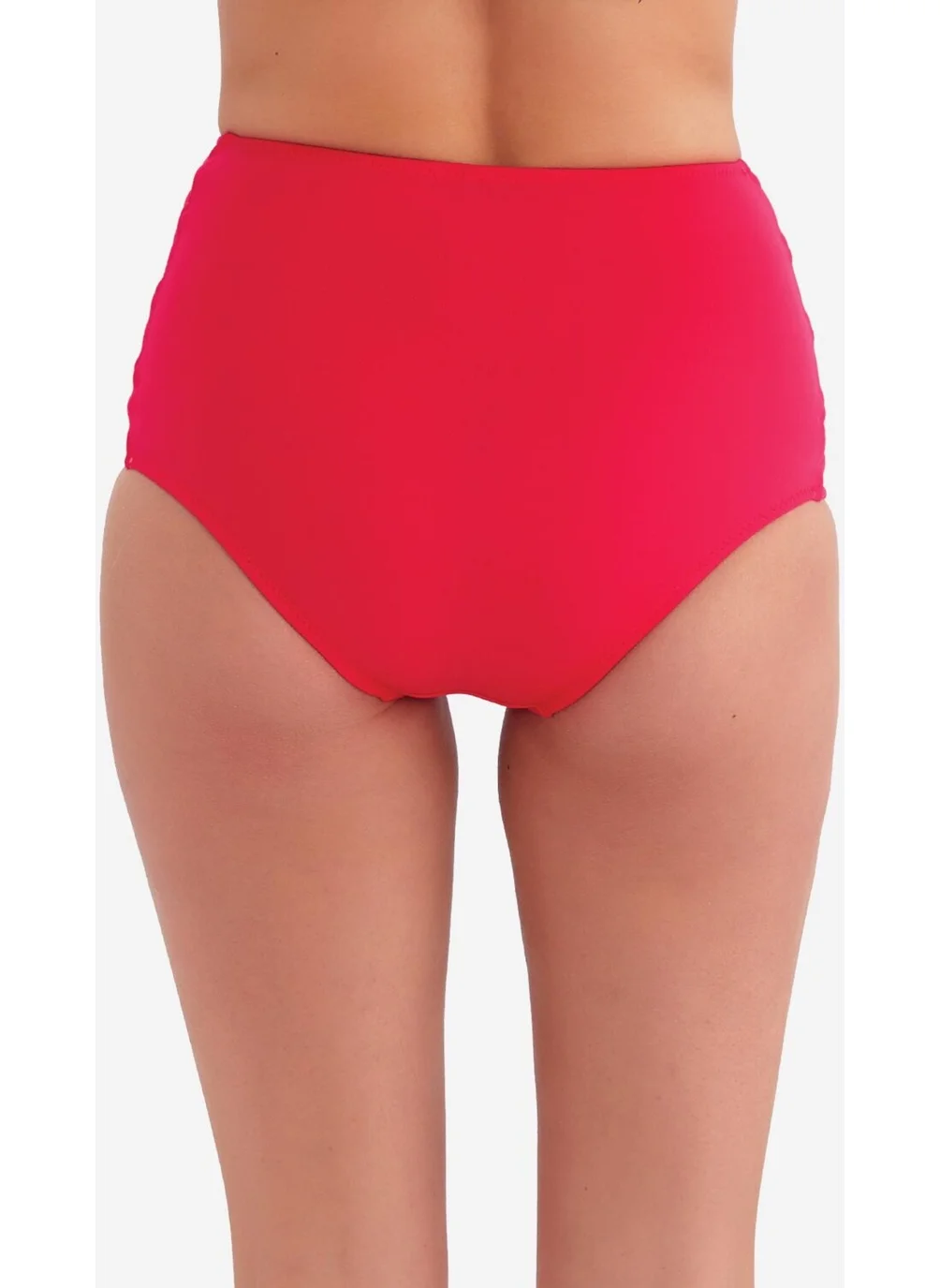 Ayyıldız Crescent Moon 63047 Red High Waist Bikini Bottom
