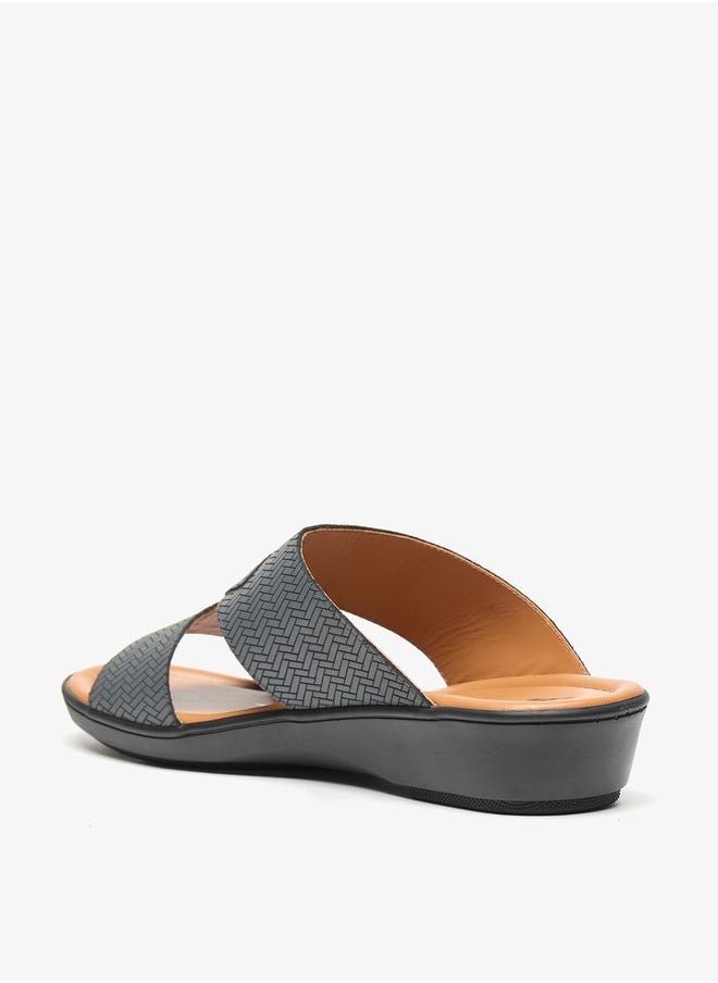 LBL by Shoexpress - Mens Textured Slip-On Arabic Sandals - Image 1