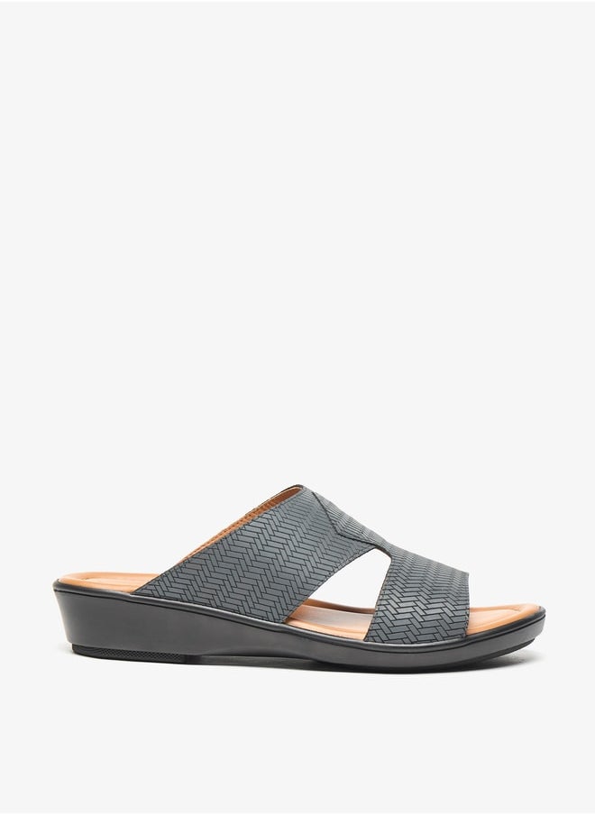 LBL by Shoexpress - Mens Textured Slip-On Arabic Sandals - Image 1