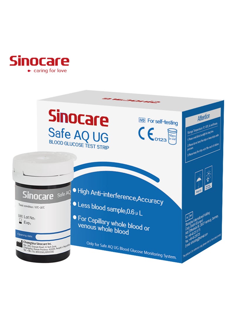 SINOCARE - Glucose Test Strips For Safe Aq Ug - Image 1
