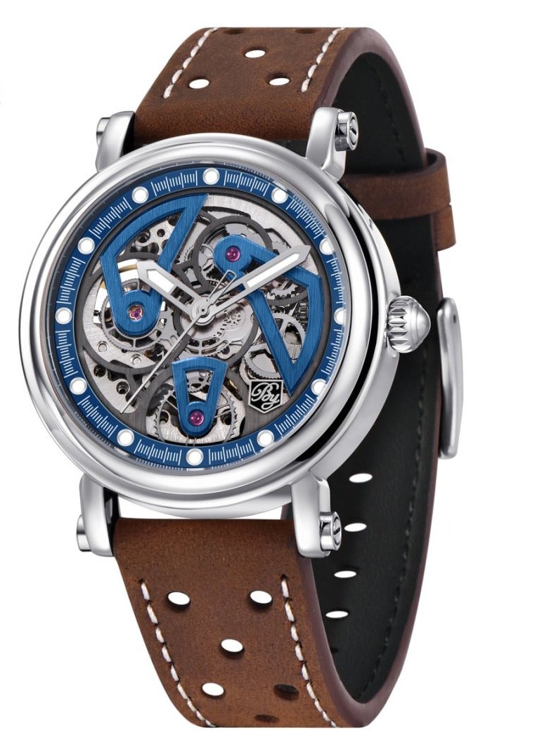 BENYAR Watches for Men Luxury Leather Luminous Water Resistant Automatic Mechanical Wristwatch - Image 1