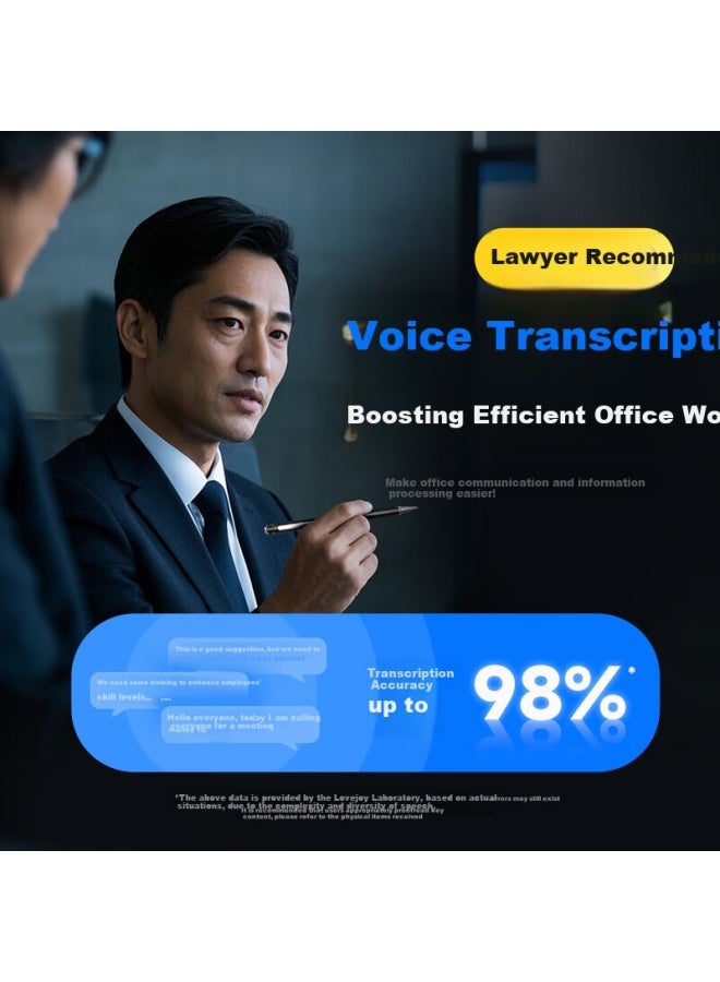 aigo مسجل صوتي ذكي Aigo قلم 128Gb R8833 تسجيل احترافي صوت إلى نص عالي الدقة تقليل الضوضاء تسجيل بلمسة واحدة محمول للتعلم والتدريب والاجتماعات والمقابلات وتدوين الملاحظات - Image 2