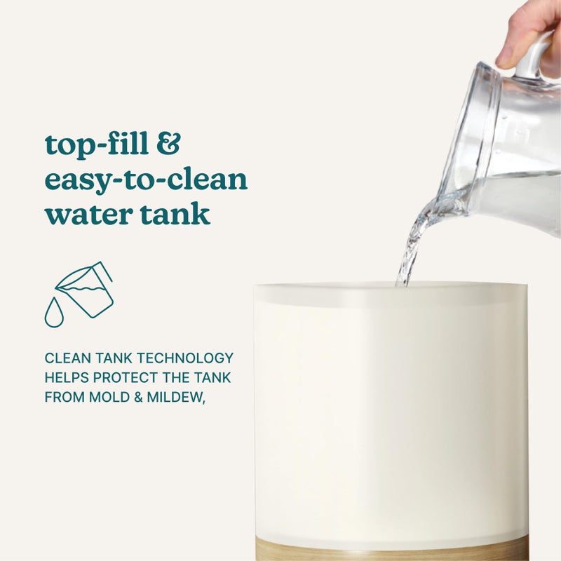 Homedics Cool Mist Ultrasonic Humidifier, 8-Colors Night Light, 0.66 Gal Top-Fill Tank, 24Hr Runtime, 3 Mist Settings, 360Â° Mist for 329 sq ft Rooms, Aromatherapy, Clean Tank Tech, Auto Shutoff - Image 4