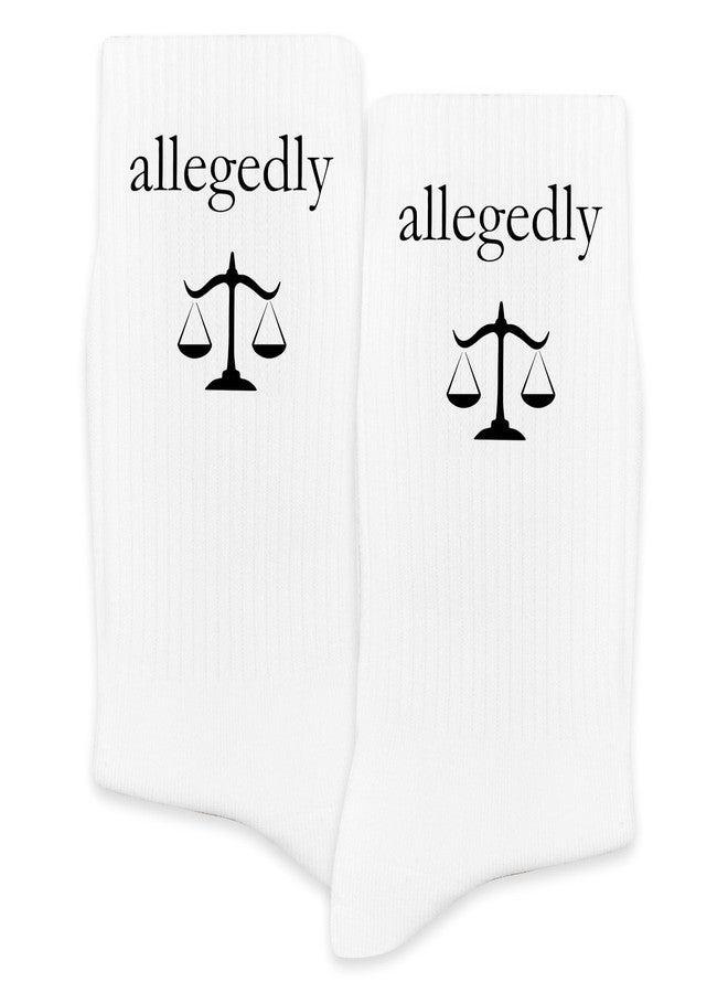 SSQBZU Law Themed Novelty Socks-Fun Gifts for Lawyer, Law School Student, Family or Colleagues-Legal Socks Lawyer Gifts for Birthday, Christmas, Graduation, Office Party and More.(279) - Image 1