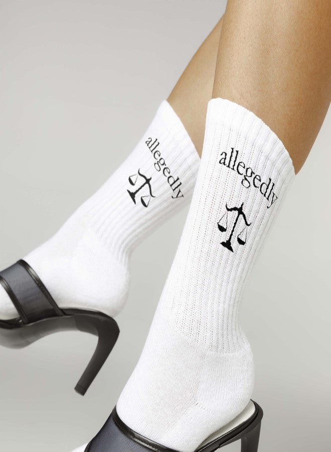 SSQBZU Law Themed Novelty Socks-Fun Gifts for Lawyer, Law School Student, Family or Colleagues-Legal Socks Lawyer Gifts for Birthday, Christmas, Graduation, Office Party and More.(279) - Image 4