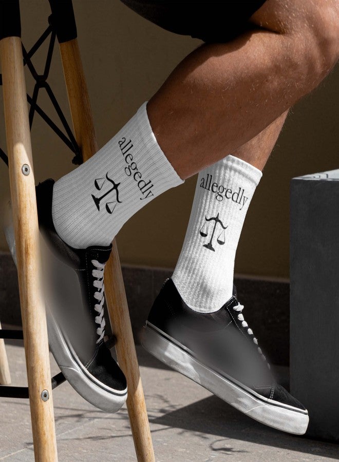 SSQBZU Law Themed Novelty Socks-Fun Gifts for Lawyer, Law School Student, Family or Colleagues-Legal Socks Lawyer Gifts for Birthday, Christmas, Graduation, Office Party and More.(279) - Image 3