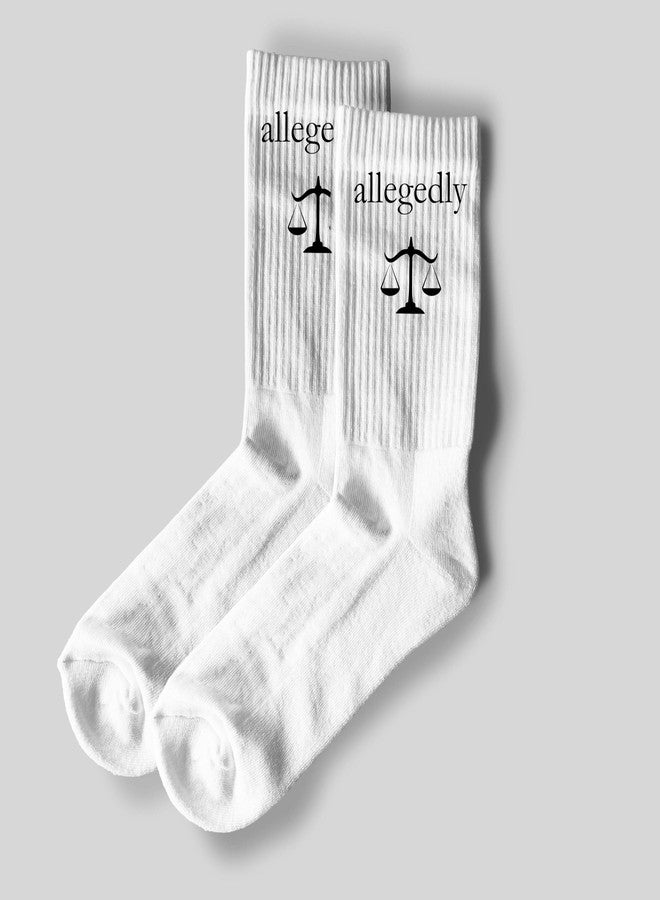 SSQBZU Law Themed Novelty Socks-Fun Gifts for Lawyer, Law School Student, Family or Colleagues-Legal Socks Lawyer Gifts for Birthday, Christmas, Graduation, Office Party and More.(279) - Image 2