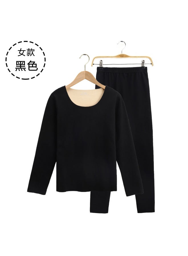 Ready Stock Autumn Clothes And Pants, Women's Thermal Underwear Set, Men's Fleece-lined Inner Wear Base Layer Shirt, Slim Fit