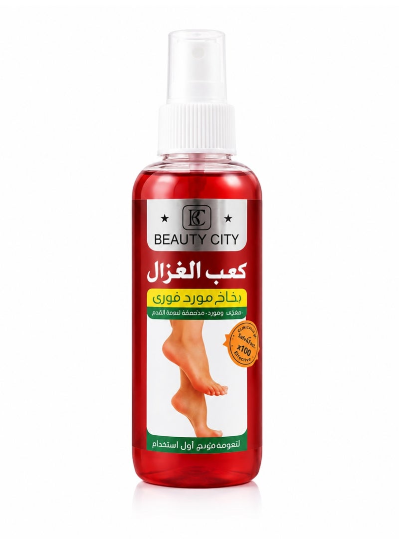 Beauty City Kaab El Ghazal Deep Moisturizing Foot Care Spray for Cracked Heels, 190ml - Image 1
