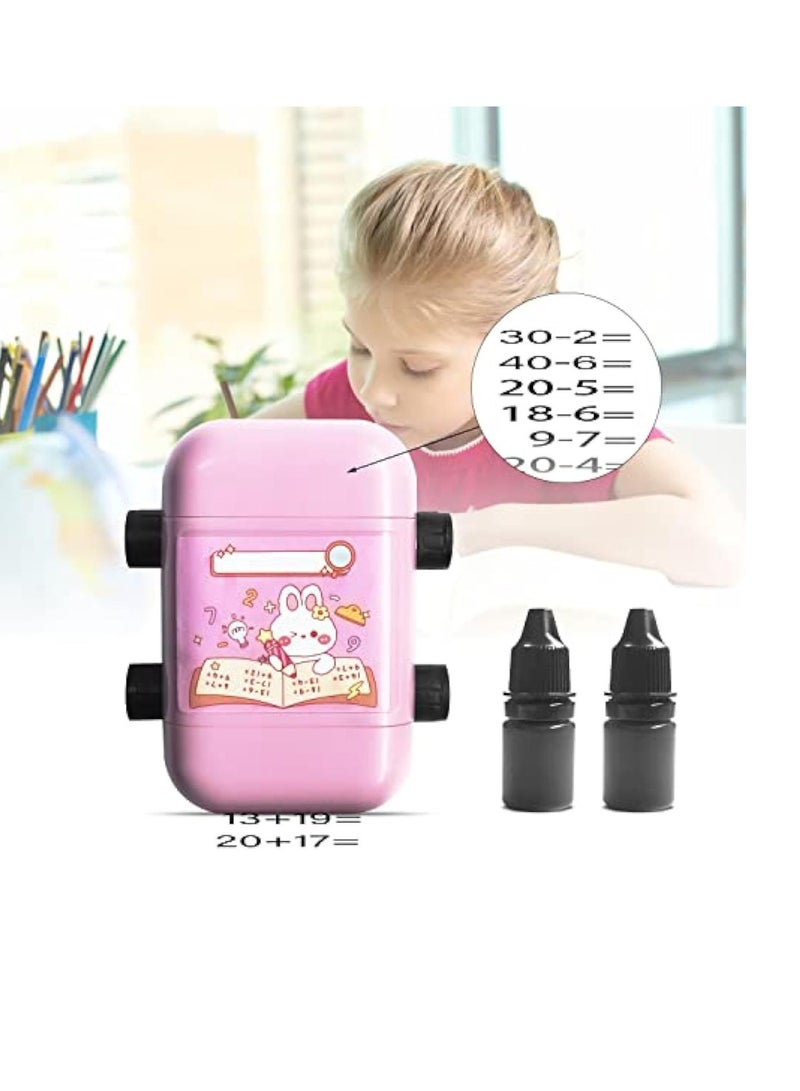 BAIG 2 in 1 Math Roller Stamp Within 100 Multiplication and Division Dual Head Smart Math Practice Stamps Teaching Stamps for Kids - Image 2