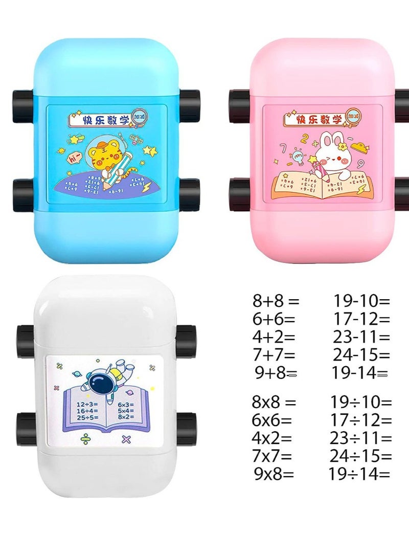 BAIG 2 in 1 Math Roller Stamp Within 100 Multiplication and Division Dual Head Smart Math Practice Stamps Teaching Stamps for Kids - Image 3