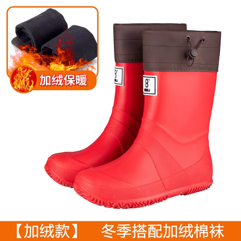 Children'S Lightweight Rain Boots, Foldable Rain Boots For Men And Women, Rainforest Hiking Rain Boots, Non-Slip Waterproof Shoes, Mid-High Tube Women'S Shoes - Image 1