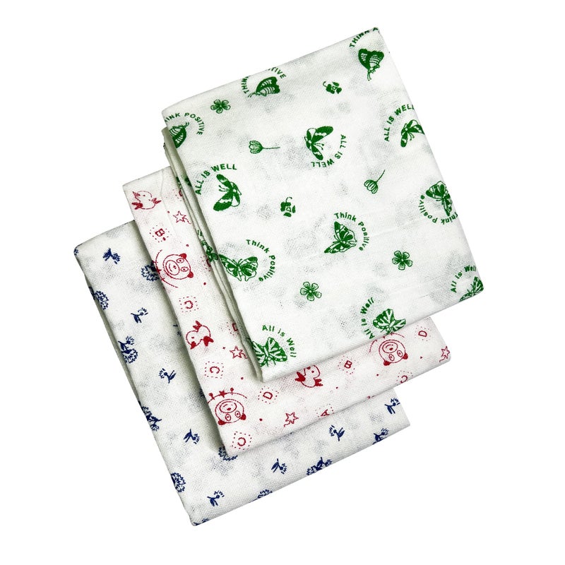 YATTA Kerala Printed Thorthu Traditional Bath Towel Pure Cotton End Finished (Pack Of 3) (50 X 25'), Multicolored, 30 TC - Image 5