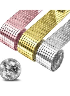 Bukela 1464 Pieces Self-Adhesive Mini Square Glass, Decorative Craft DIY Accessory Mirrors Mosaic Tiles (Silver)  - Image 1