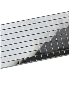 Bukela 1464 Pieces Self-Adhesive Mini Square Glass, Decorative Craft DIY Accessory Mirrors Mosaic Tiles (Silver)  - Image 2