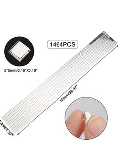 Bukela 1464 Pieces Self-Adhesive Mini Square Glass, Decorative Craft DIY Accessory Mirrors Mosaic Tiles (Silver)  - Image 3