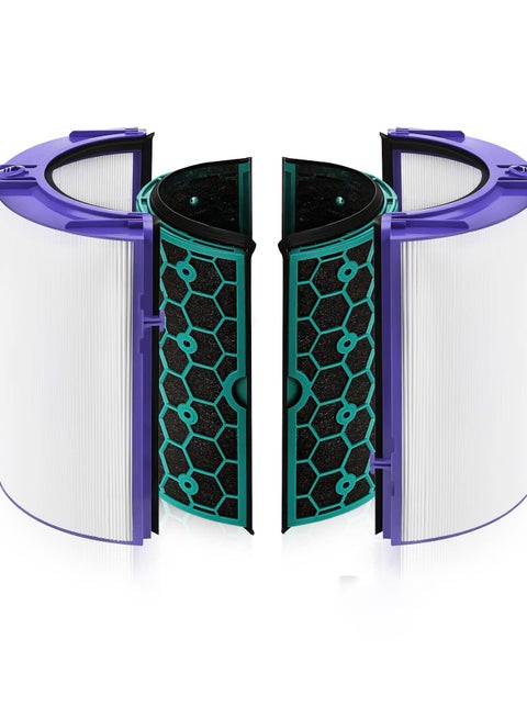 Air Purifier Filter Replacement for Dyson Pure Cool Purifying Fan TP04 HP04 DP04, 2-in-1 True HEPA and Activated Carbon Filter, 360° Combi Design