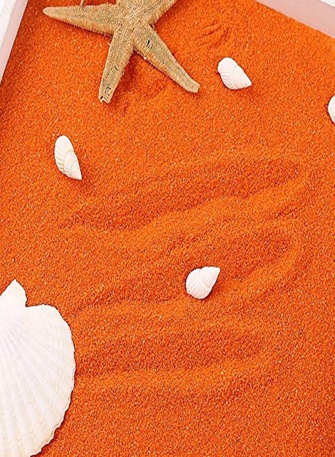 Quantum Retail Sugar Size Orange Crystal/Quartz Silica Sand Gravel for Home and Garden Decor; Aquarium Substrate; Terrarium & Vase fillers-Orange Colour (1 KG) - Image 1