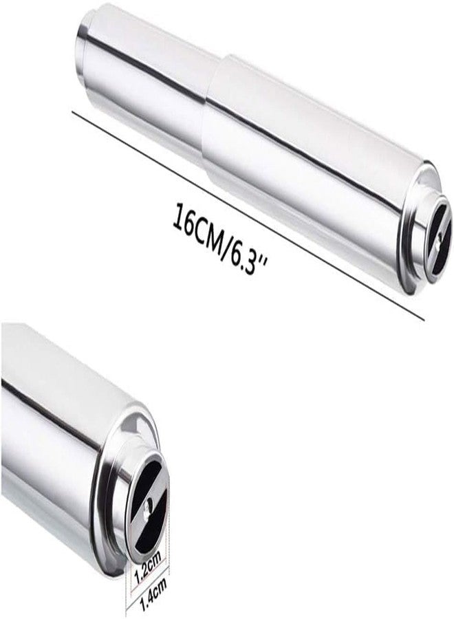 Wentoenapp Sliver 2024 New Stainless Steel Paper Toilet Holder Replacement Rod,Toilet Paper Holder Spring Loaded Roller, Toilet Paper Spring Rod Holders - Image 2