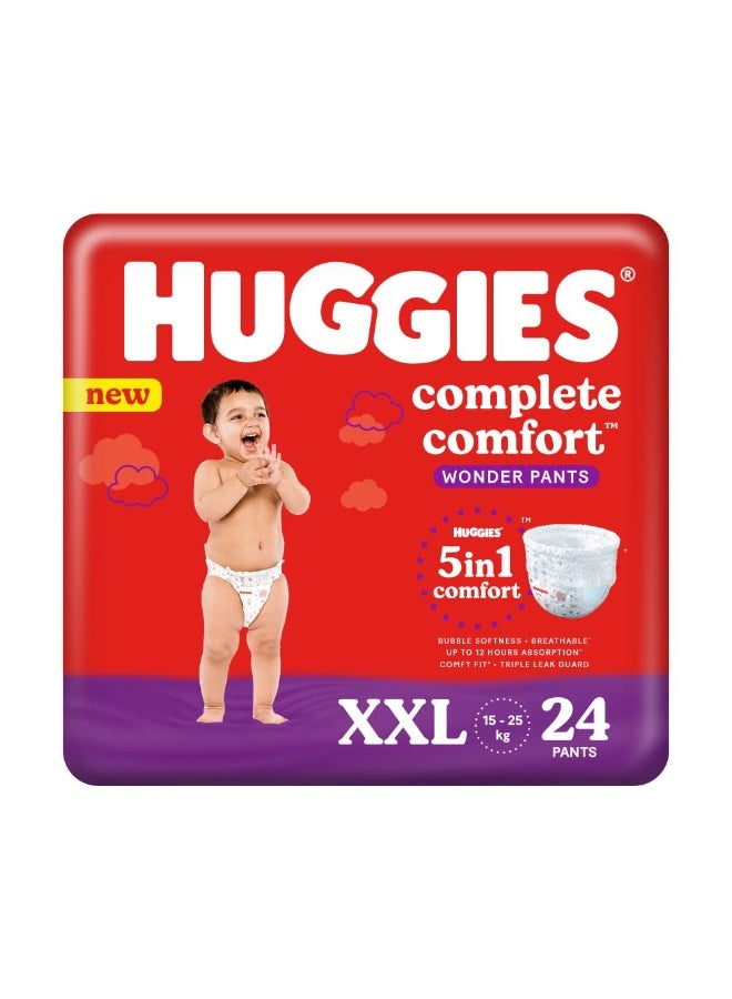Huggies Complete Comfort Wonder Pants, Double Extra Large (XXL) Size Baby Diaper Pants, (24 count) & Mamaearth Mineral Based Sunscreen  SPF 20+,Hypoallergenic,100ml,(0-10 Years) - Image 4
