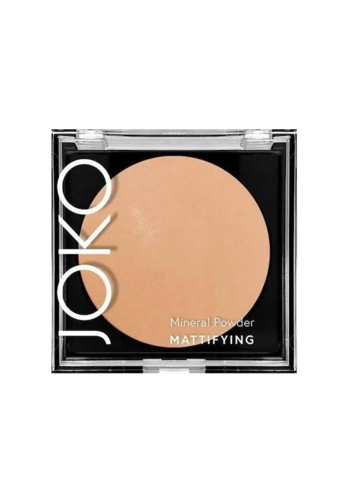 جوكو بودرة الوجه المعدنية المخبوزة غير اللامعة 3 بيج داكن