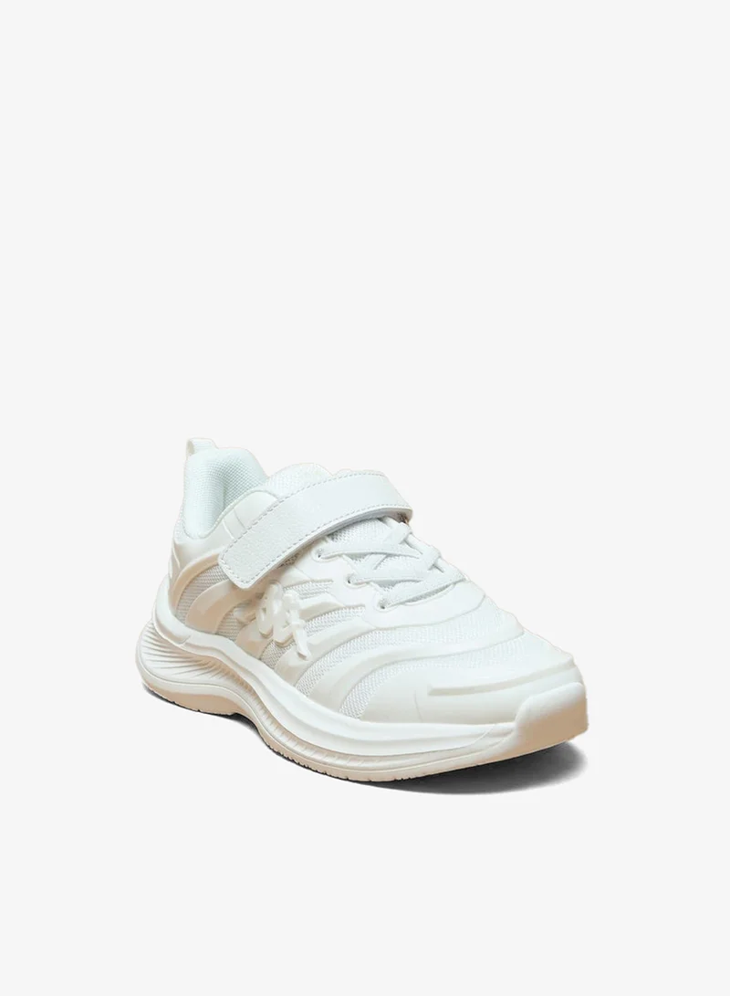 Kappa Boys Textured Sports Shoes With Hook And Loop Closure