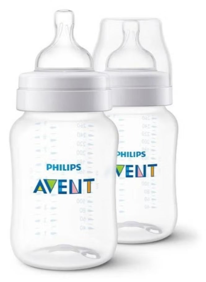 Philips Avent Anti-Colic Feeding Bottle - (1 month and older) 260ml - 2-pack