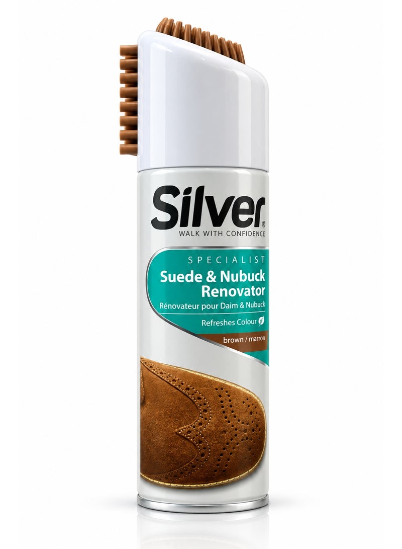 Silver Suede & Nubuck Renovator brown/marron - 200 ml - Image 1