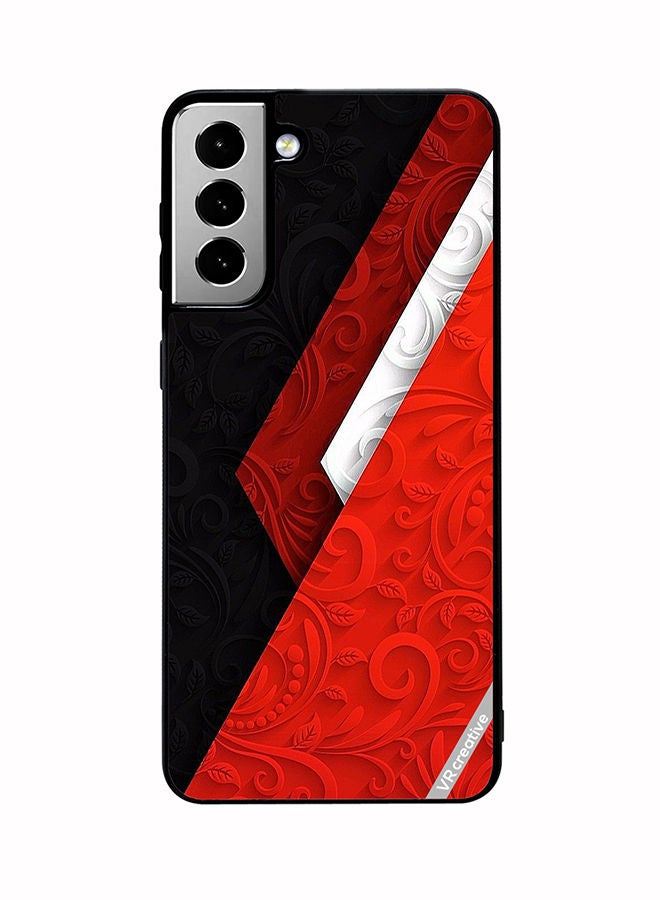 VR CREATIVE Protective Case Cover For Samsung Galaxy S21 FE 5G Texture Design Multicolour - Image 1