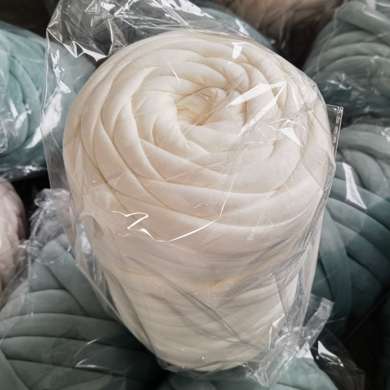 Heart-Filling Yarn Hand-Woven Blanket Jar Core Yarn Round Cloth Strip Coarse Wool Diy Blanket Yarn Flannel Heart-Filling Cotton Yarn - Image 3