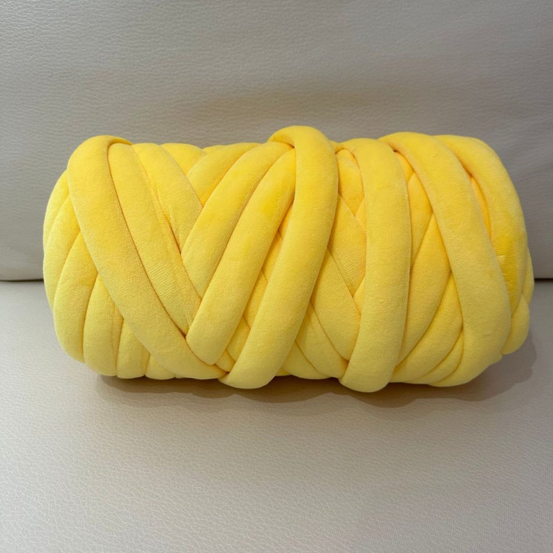 Heart-Filling Yarn Hand-Woven Blanket Jar Core Yarn Round Cloth Strip Coarse Wool Diy Blanket Yarn Flannel Heart-Filling Cotton Yarn - Image 1