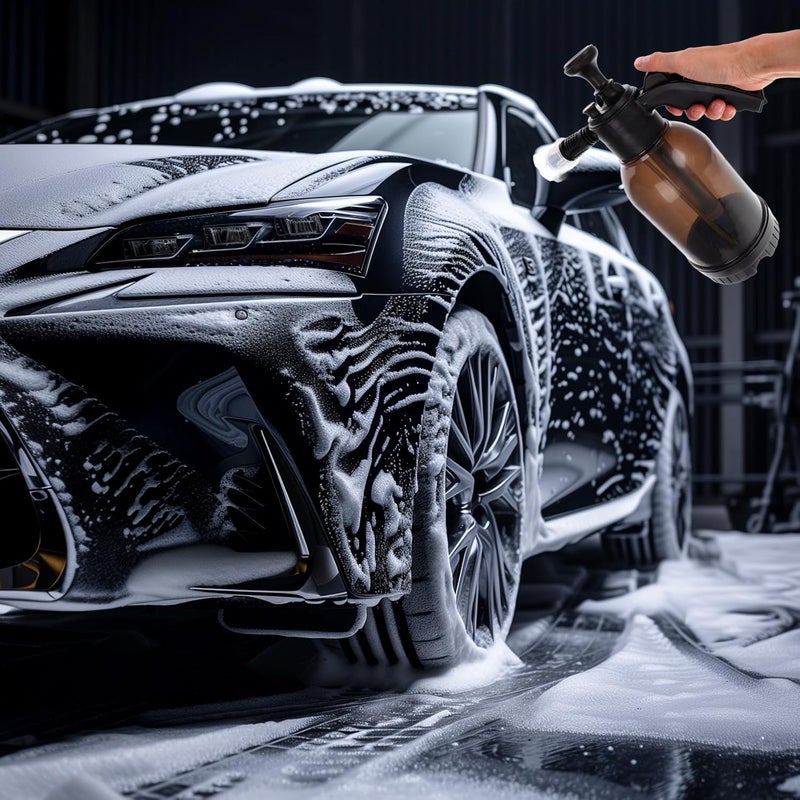 ABOOFAN Portable High Pressure Car Wash Sprayer Foam Gun with Adjustable Nozzle Manual Pump for Automotive Detailing and Cleaning - Image 5