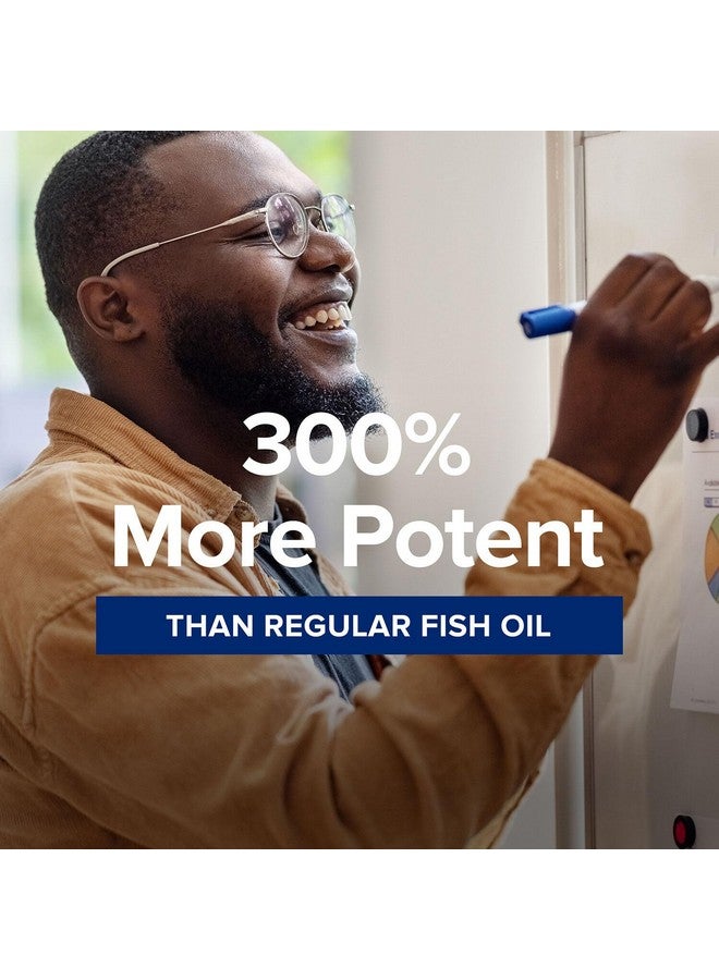 GNC مكمل زيت السمك الثلاثي القوي من GNC، 1000 ملغ EPA و DHA، يدعم صحة القلب والدماغ والبشرة والعين والمفاصل، 60 كبسولة لينة صغيرة - Image 3