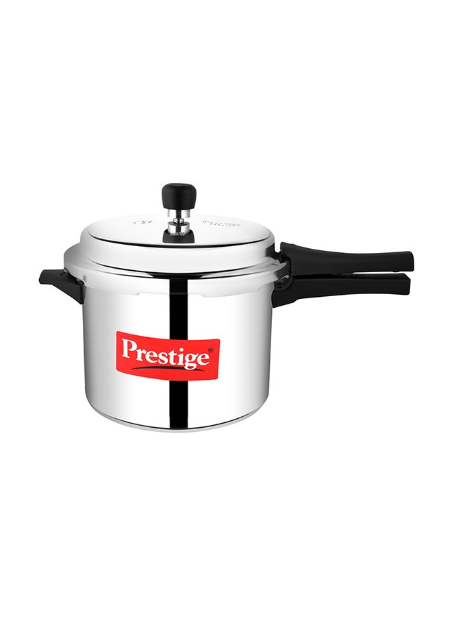 Prestige Popular Aluminium Pressure Cooker with Thick Alpha Base and Sturdy Handles Silver 5Liters - Image 2