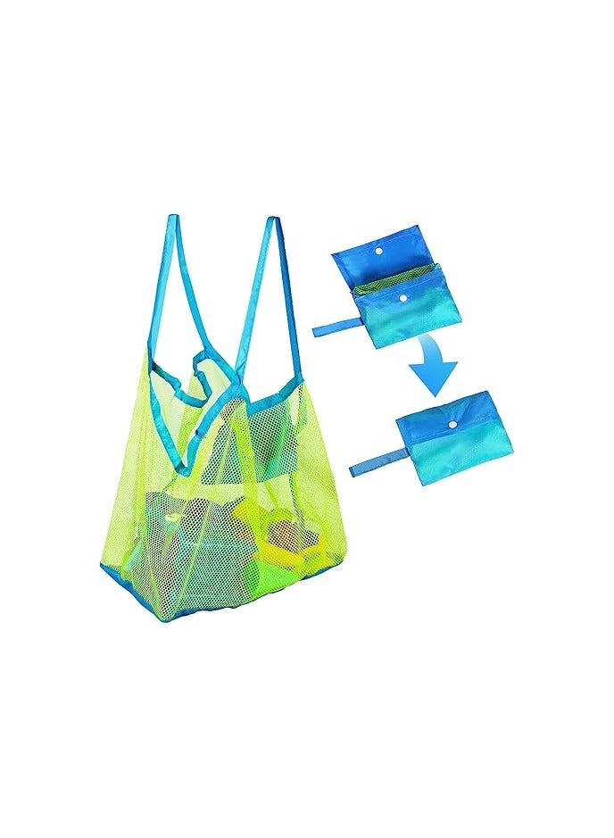 Mesh Beach Toys Bag, Extra Large Accessory, Lightweight u0026 Durable Bag and Tote for Traveling Vacationing, Foldable Washable Children  Toyss - Image 1