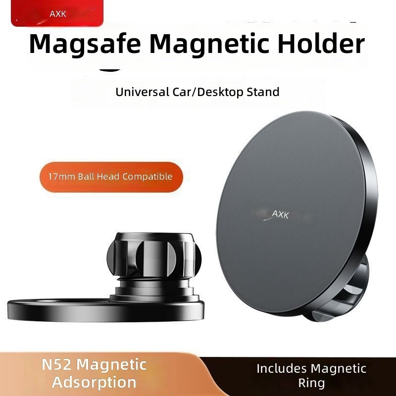 AXK Universal Magnetic Phone Holder with Rotating Bracket for Live Streaming, Gym, and Outdoor Use - 17mm Clamp - Image 2