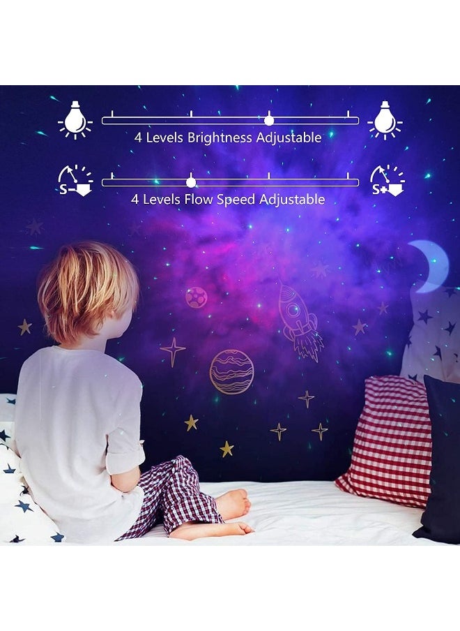 BESTY HOME - Besty Home Moon Star Projector Night Light Bluetooth Music Speaker, Moon Nebula Light Projector With Remote Control, Galaxy Projector For Bedroom Ceiling For Adults Kids - Image 1