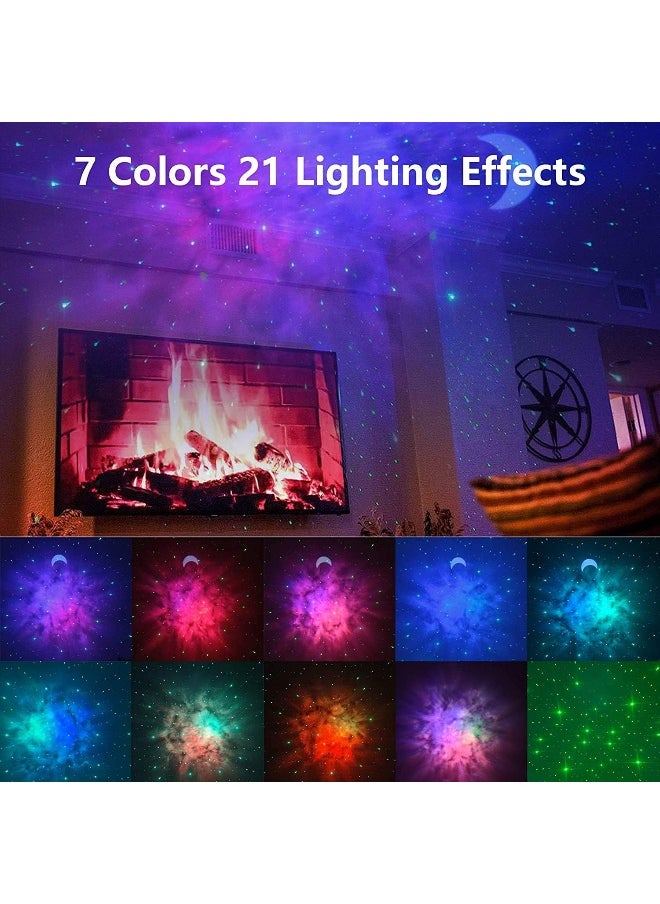 BESTY HOME - Besty Home Moon Star Projector Night Light Bluetooth Music Speaker, Moon Nebula Light Projector With Remote Control, Galaxy Projector For Bedroom Ceiling For Adults Kids - Image 1