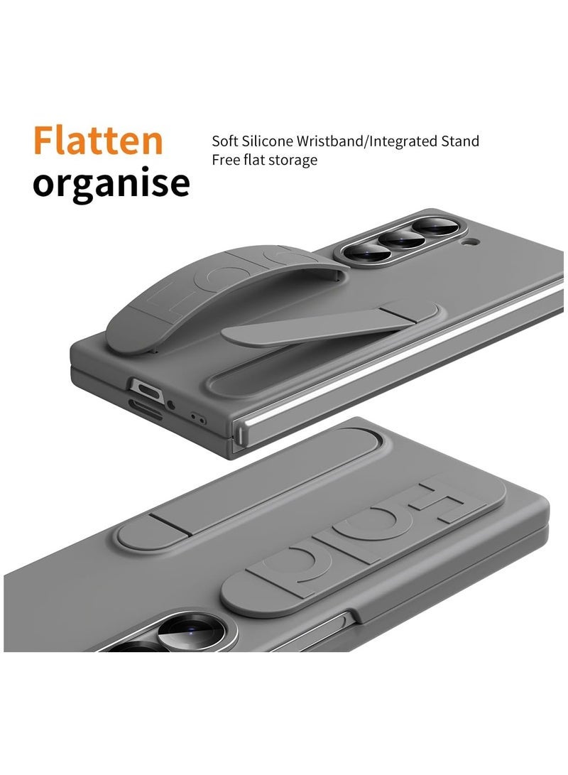 general Case for Samsung Galaxy Z Fold 7 with Wrist Strap Holder, Built-in Screen and Lens ProtectionShock Resistant Full Body Drop Protection - Image 2