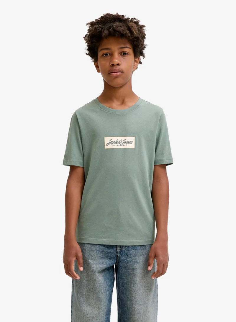 Jack & Jones Junior Youth Box Logo Short Sleeve T-Shirt
