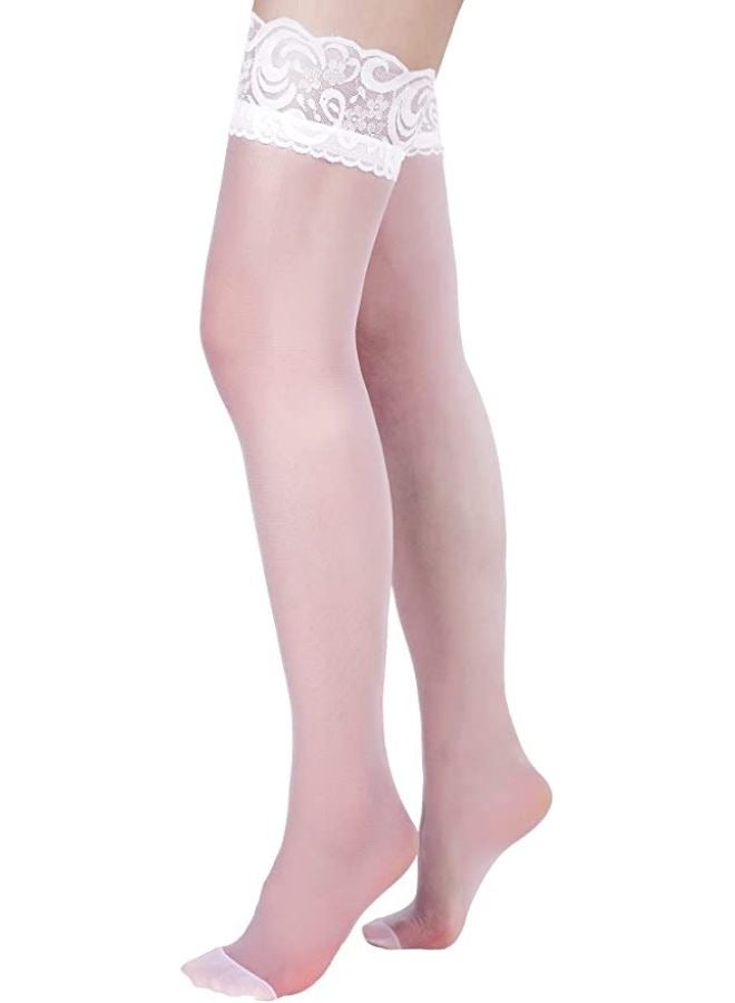 Women's Sheer Thigh-High Stockings  - Image 3