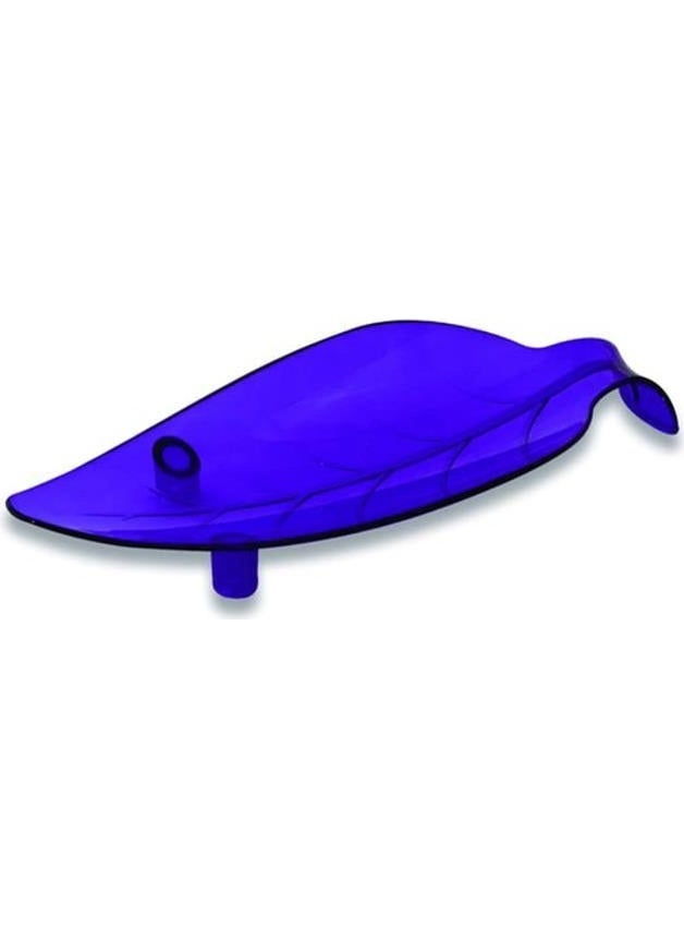 Tiesa Home - Mika 2-Piece Leaf Dirty Ladle Spoon Rest Base Blue - Image 1