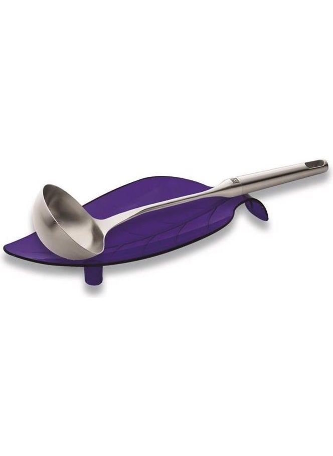 Tiesa Home - Mika 2-Piece Leaf Dirty Ladle Spoon Rest Base Blue - Image 1