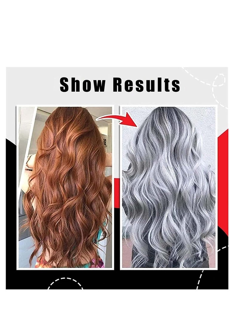 Excefore Silver Gray Natural Hair Dye Cream, Silver Gray Hair Dye, Fashion silver hair dye permanent, Unisex Fashion Dye For All Hair Types (2Pcs) - Image 2
